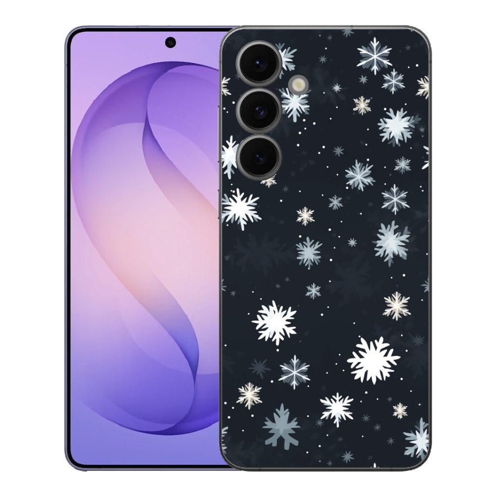 mmCase gél tok a Samsung Galaxy S26 FE-hez – karácsonyi hópelyhek 3