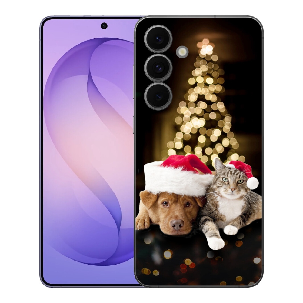 mmCase géltok a Samsung Galaxy S26 FE-hez – karácsonyi kutya és macska