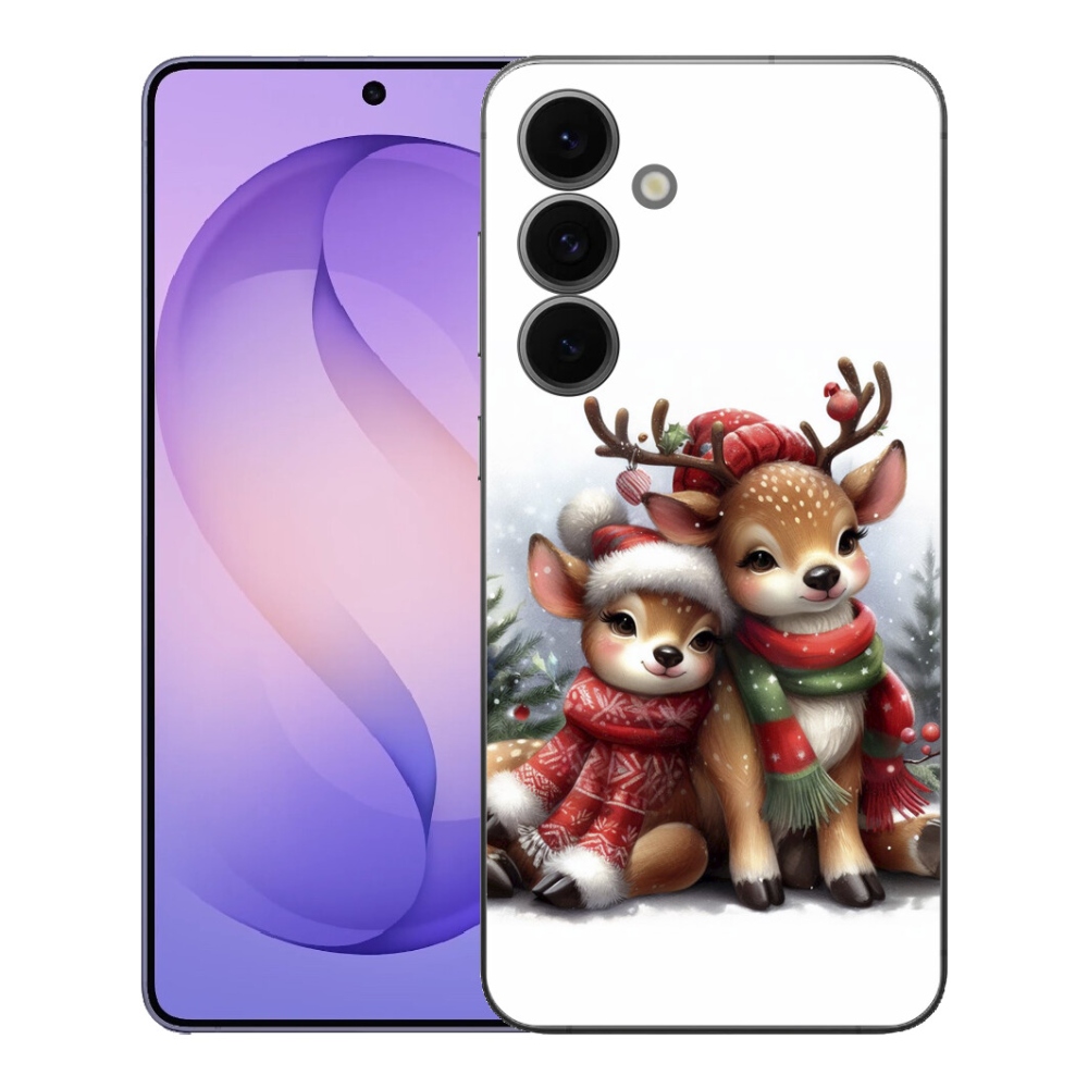 mmCase gél tok a Samsung Galaxy S26 FE-hez – karácsonyi rénszarvasok