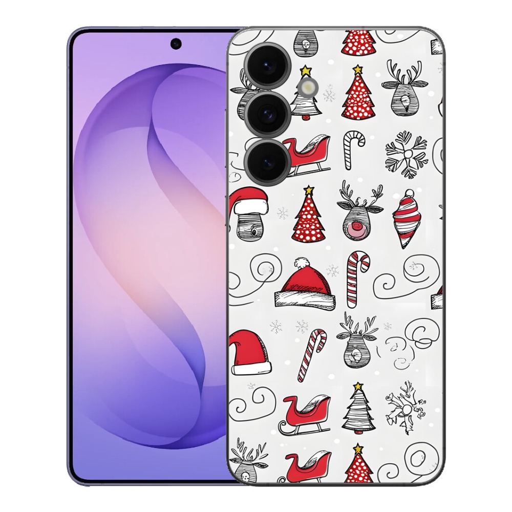 mmCase gélhuzat a Samsung Galaxy S26 FE-hez – karácsonyi rénszarvasok