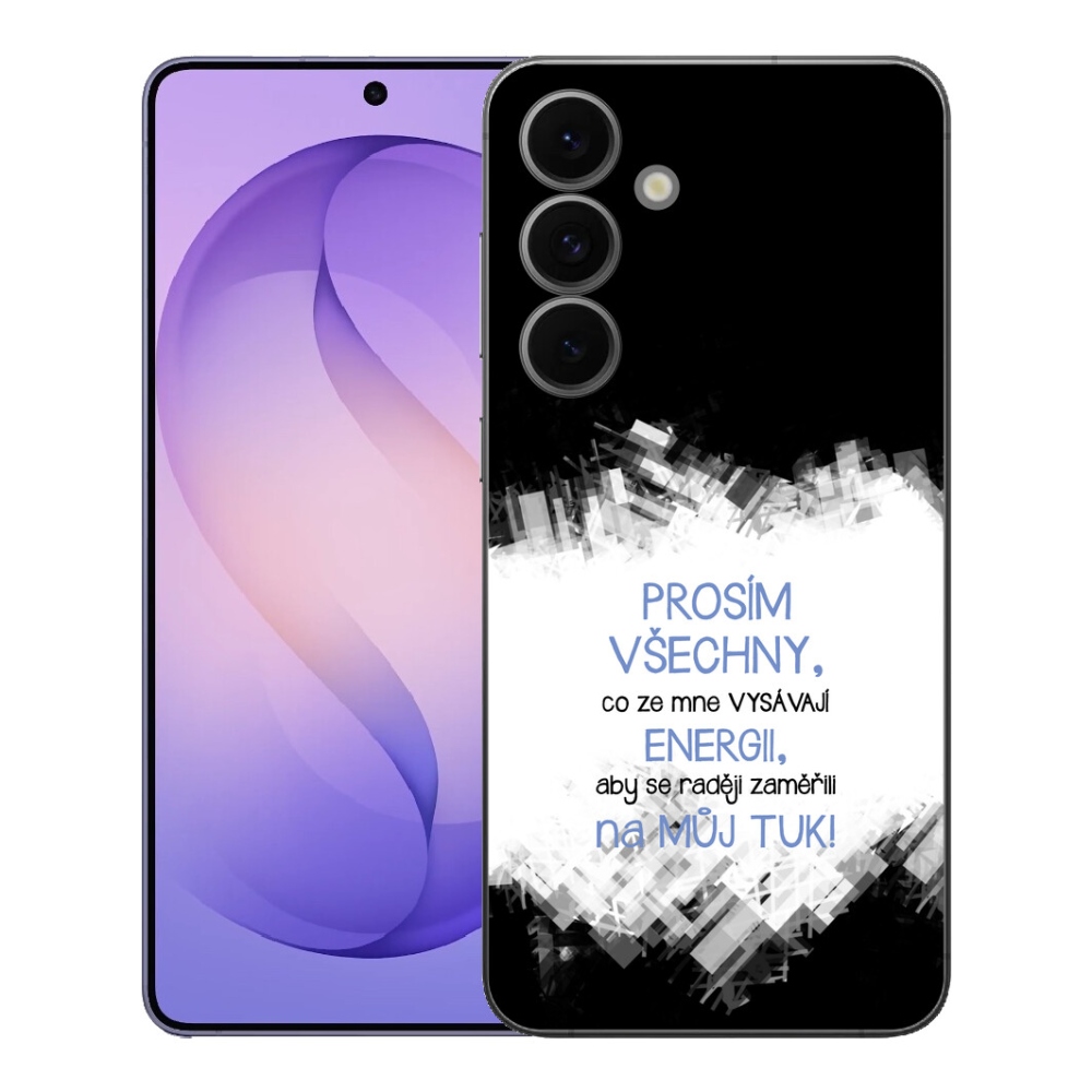 mmCase géltok a Samsung Galaxy S26 FE-hez – vicces felirat, 1 db, kék