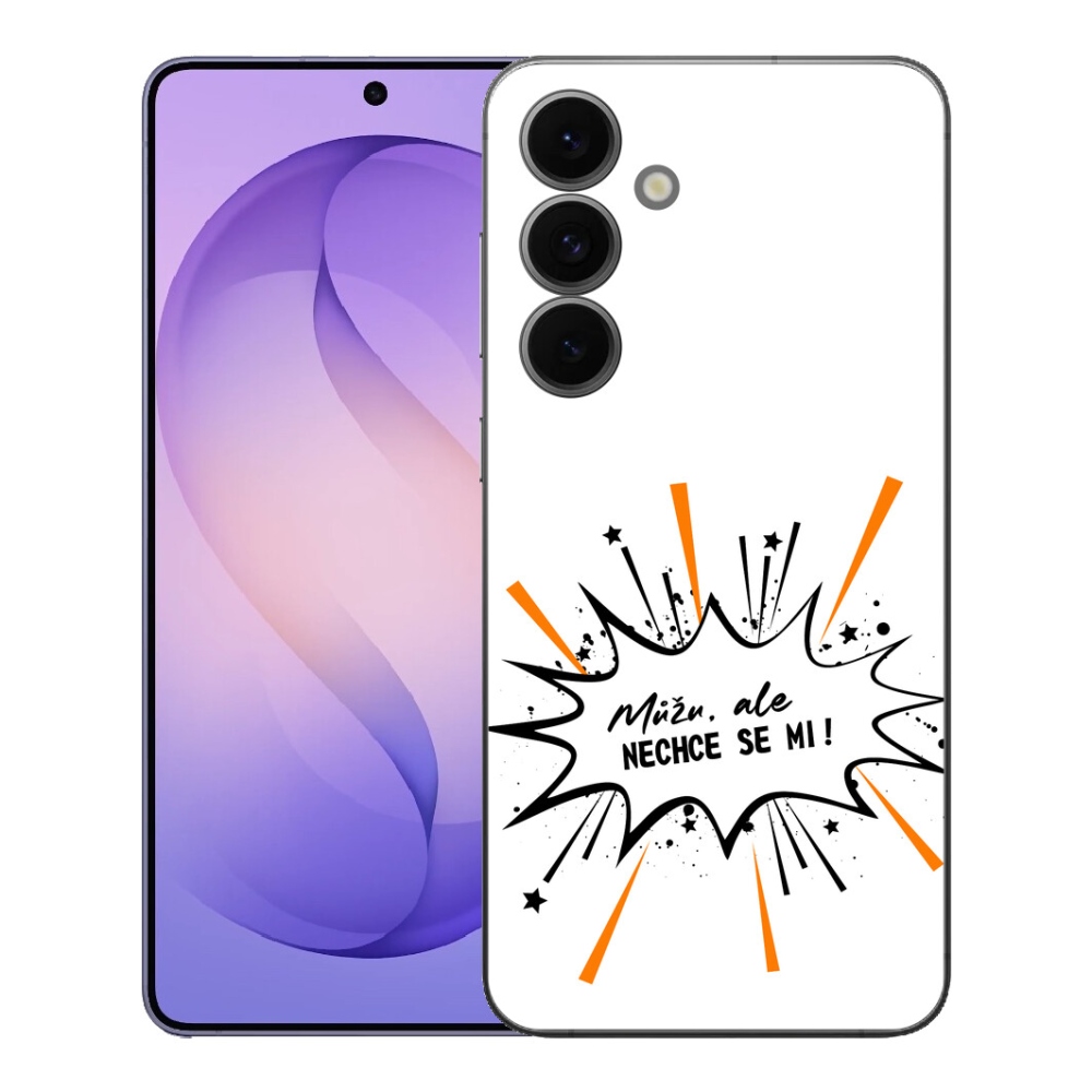 mmCase gél tok a Samsung Galaxy S26 FE-hez – vicces felirat, 11 fehér háttérrel
