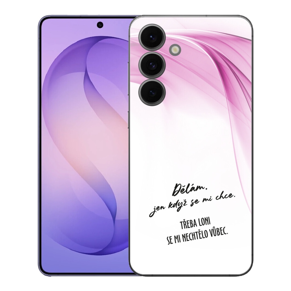 mmCase géltok a Samsung Galaxy S26 FE-hez – vicces felirat, 12 fehér háttér
