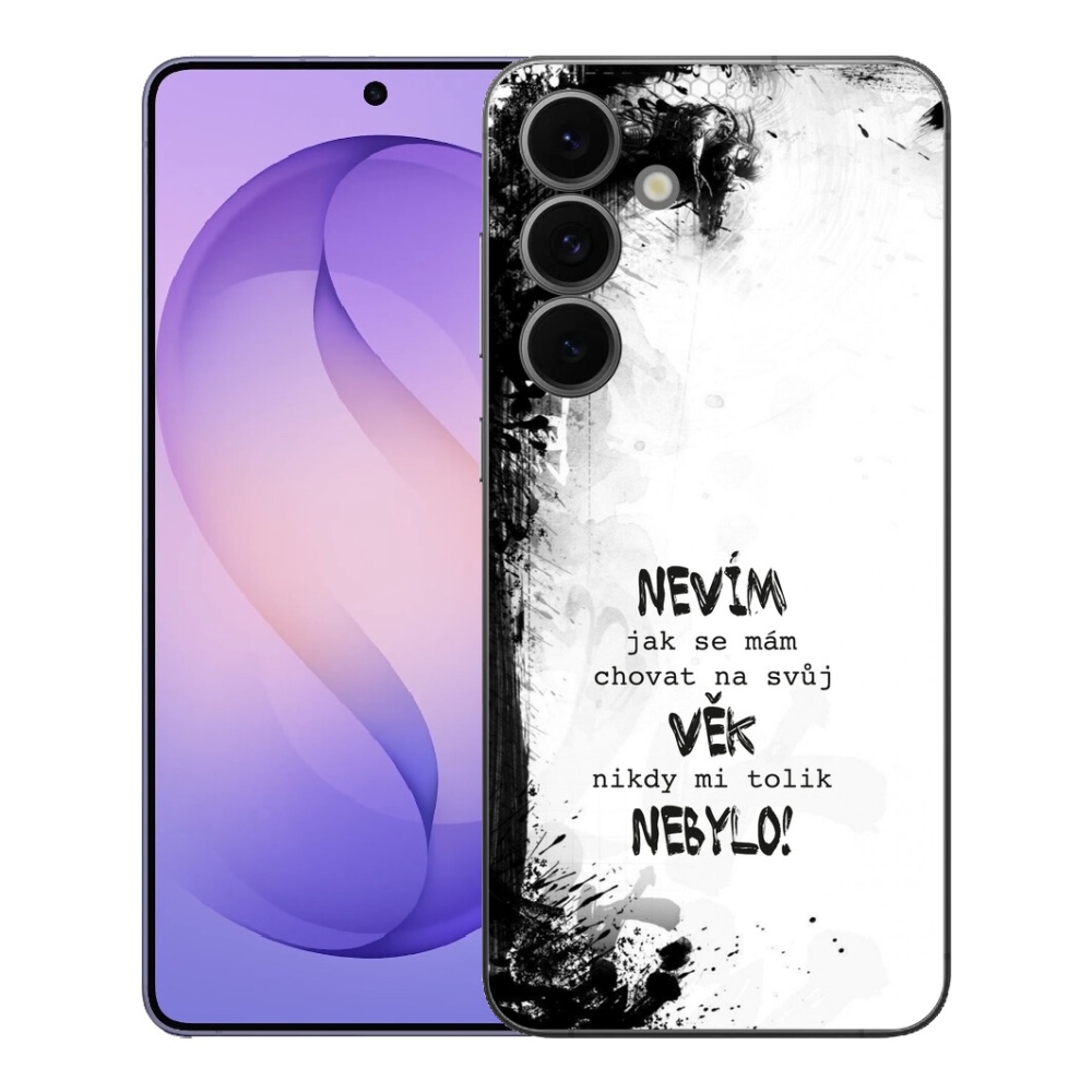 mmCase géltok a Samsung Galaxy S26 FE-hez – vicces felirat, 14, fehér háttér