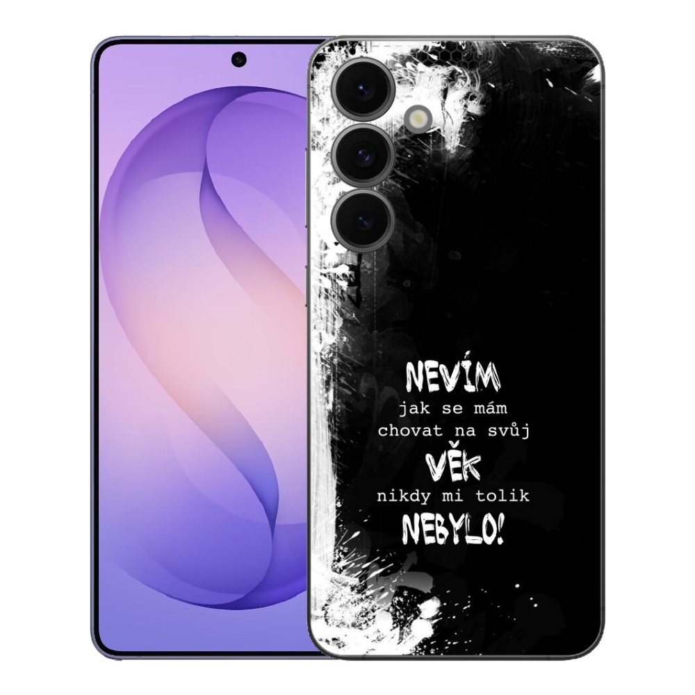 mmCase gélhuzat a Samsung Galaxy S26 FE-hez – vicces felirat, 14, fekete háttér
