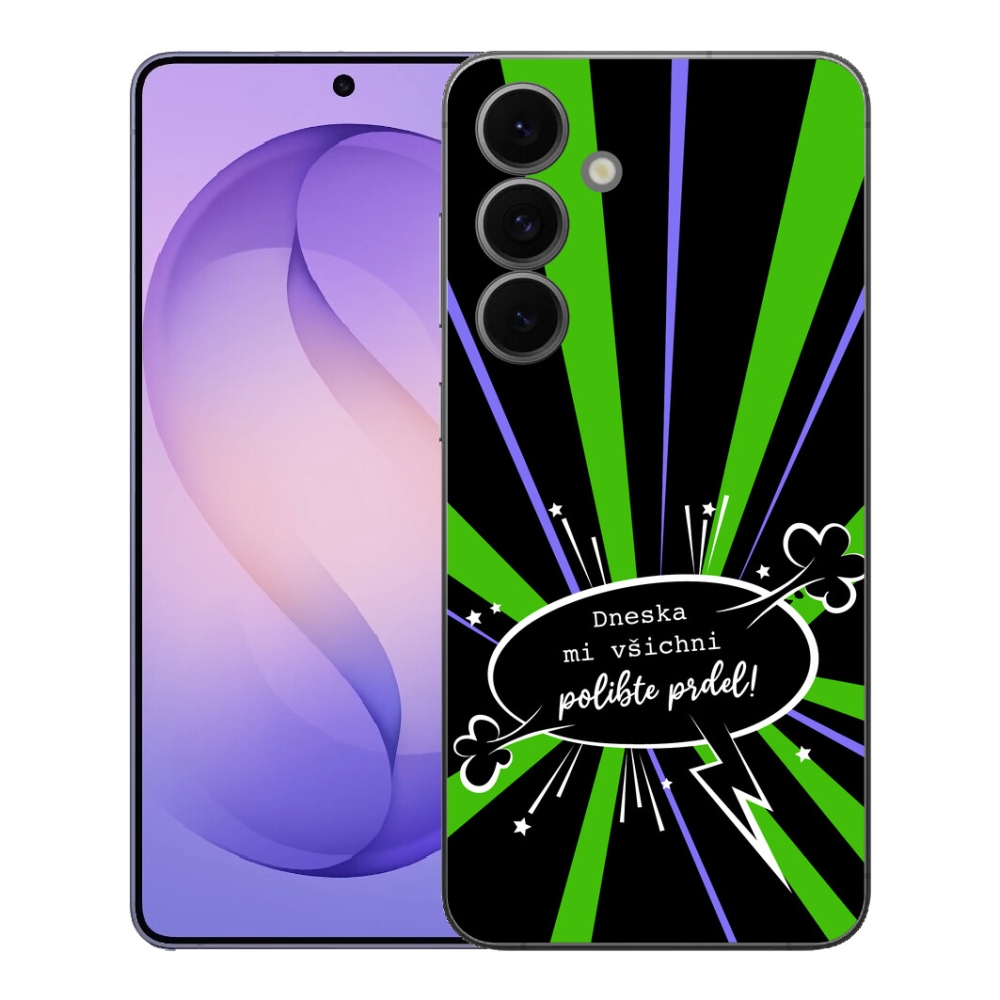mmCase géltok a Samsung Galaxy S26 FE-hez – vicces felirat, 15, fekete háttér