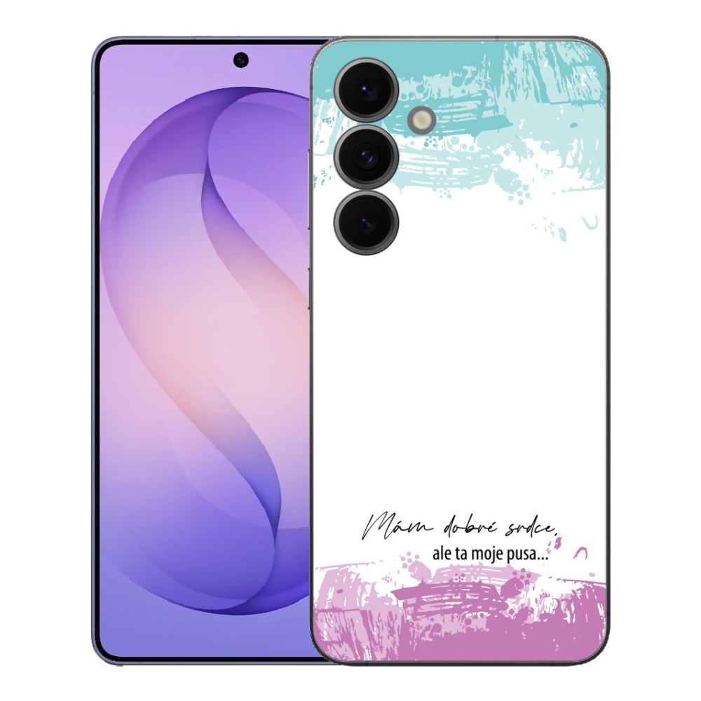 mmCase gél tok a Samsung Galaxy S26 FE-hez – vicces felirat, 3 fehér háttér