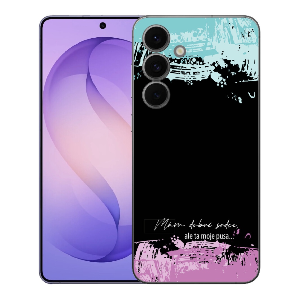 mmCase géltok a Samsung Galaxy S26 FE-hez – vicces felirat, 3 fekete háttér