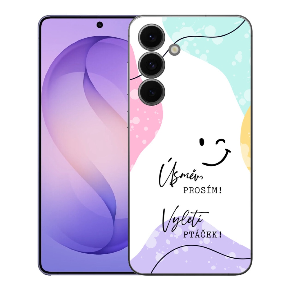mmCase gél tok a Samsung Galaxy S26 FE-hez – vicces felirat, 4 fehér háttér