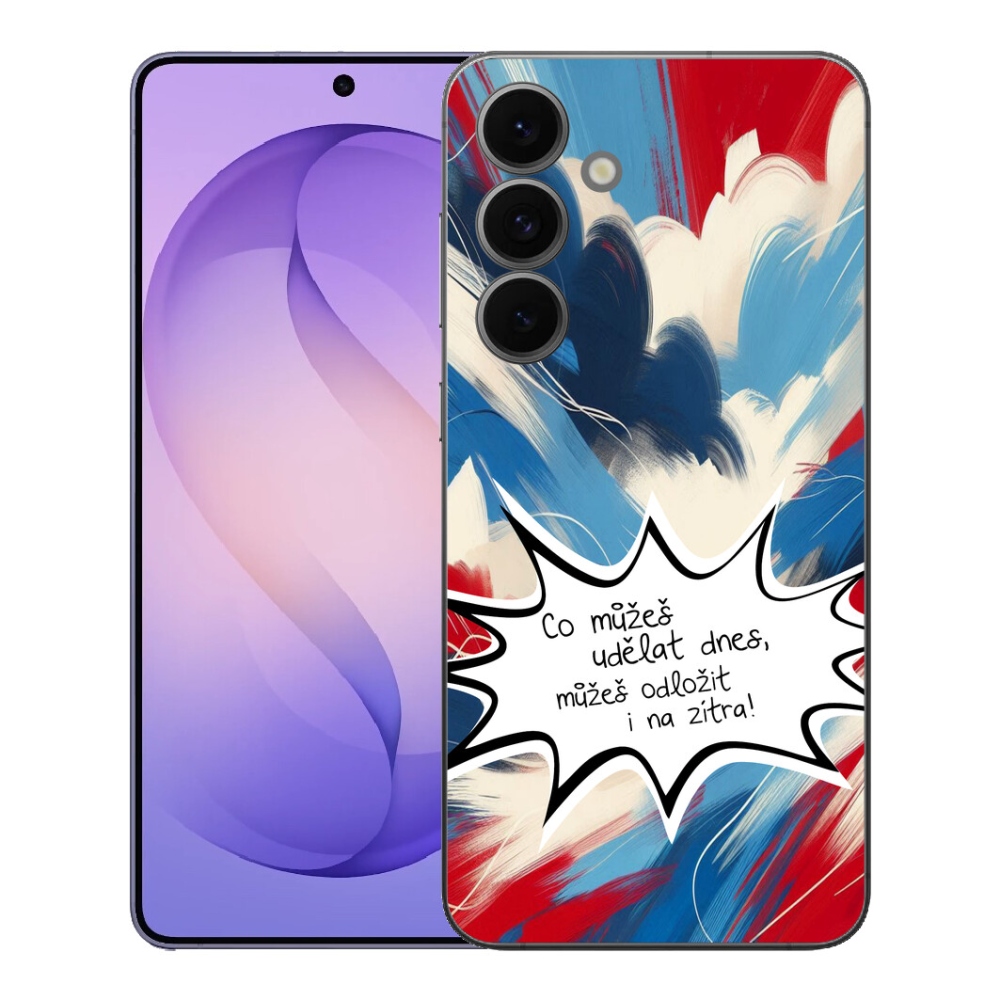 mmCase gél tok a Samsung Galaxy S26 FE-hez – vicces felirat, 9 fehér háttér