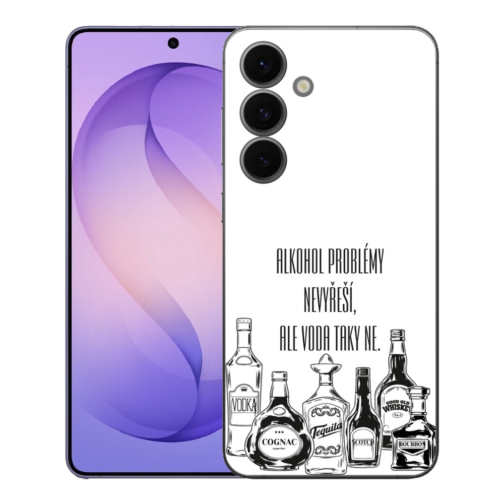 mmCase gél tok a Samsung Galaxy S26 FE-hez – vicces felirat fehér háttérrel