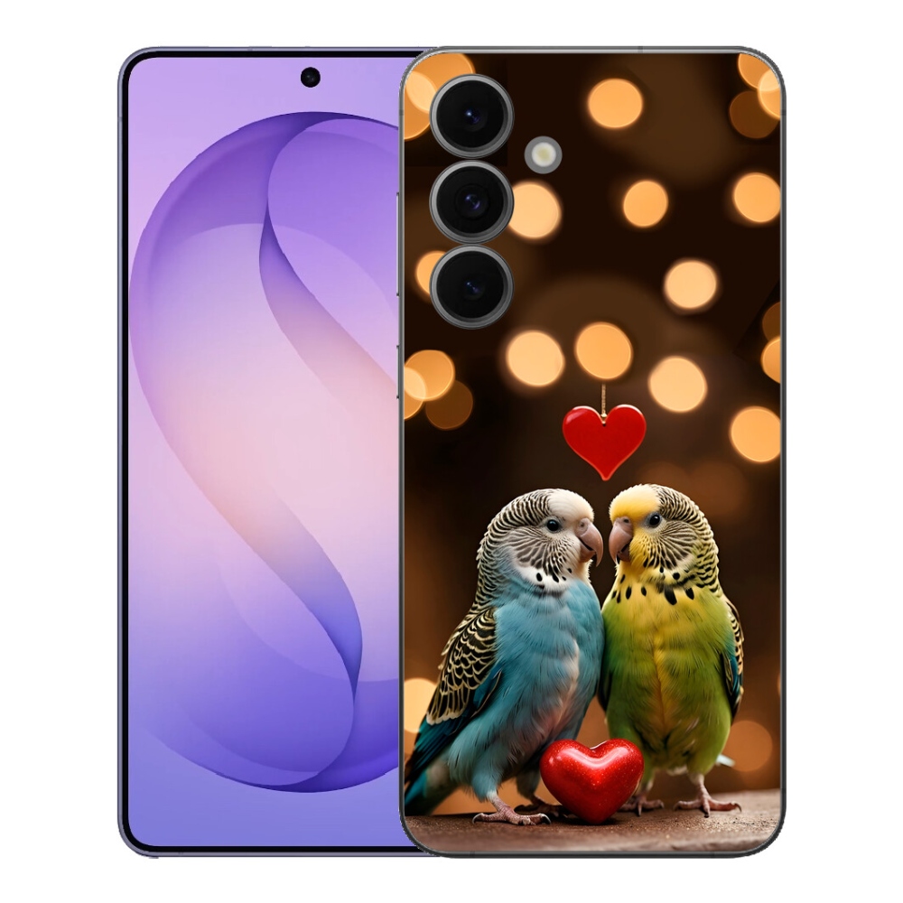 mmCase géltok a Samsung Galaxy S26 FE-hez – szerelmes papagájok