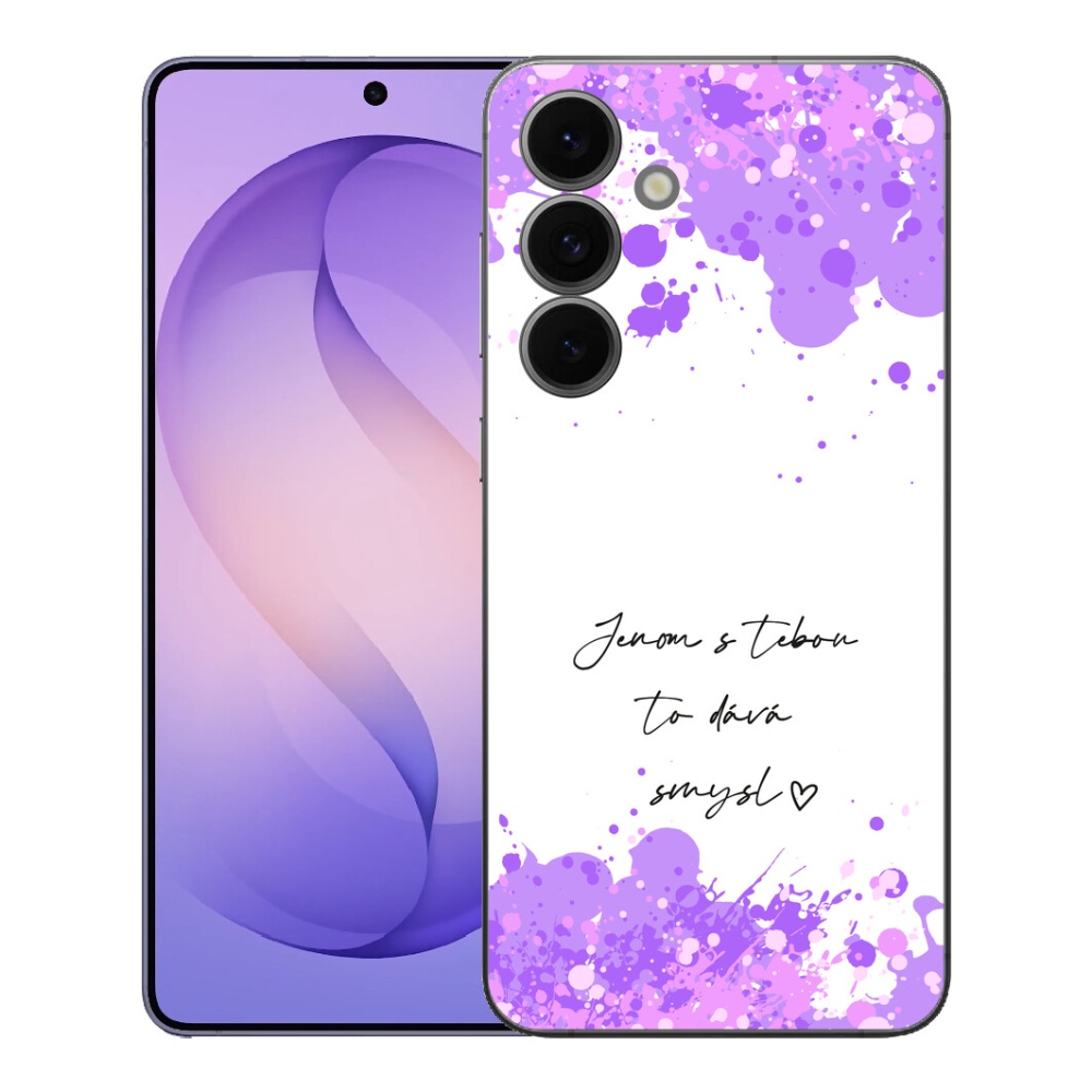 mmCase géltok a Samsung Galaxy S26 FE-hez – „Szerelmes” felirat fehér háttérrel