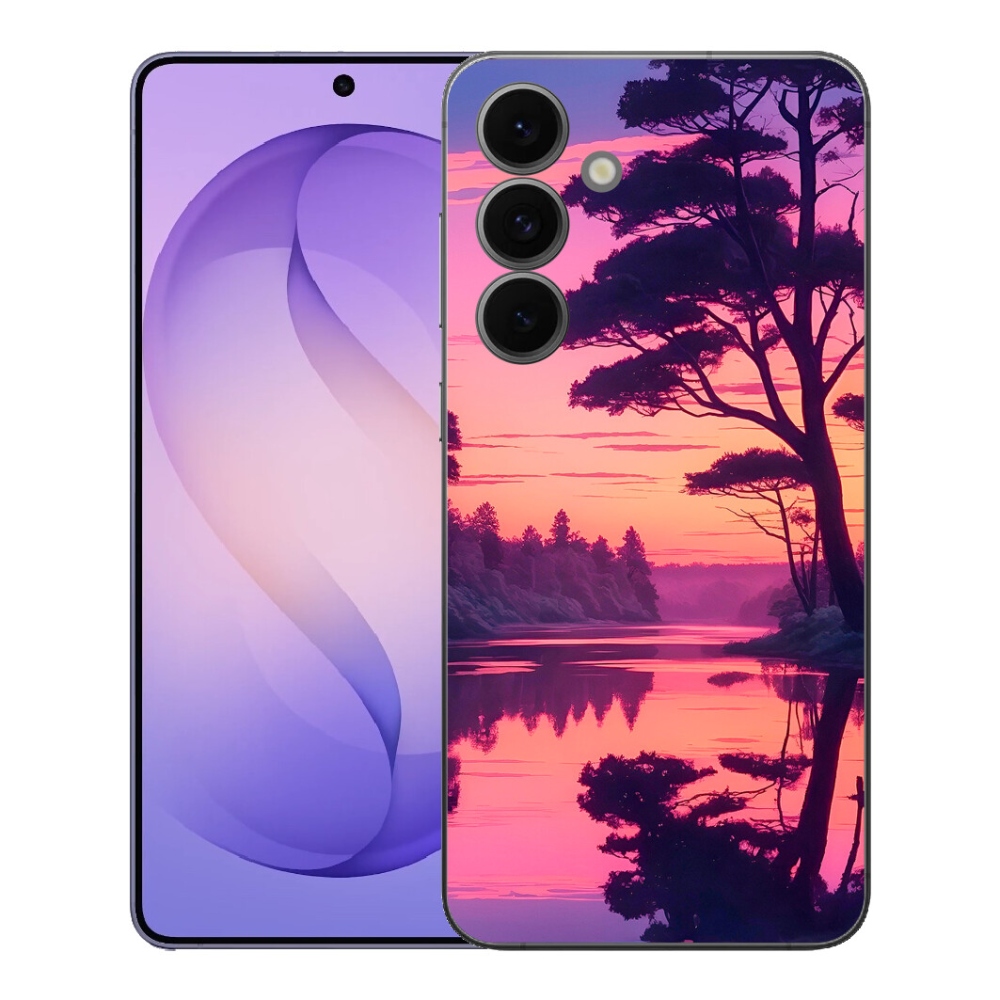 mmCase géltok a Samsung Galaxy S26 FE-hez – naplemente a tó felett