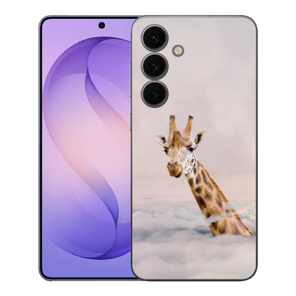 mmCase gél tok a Samsung Galaxy S26 FE-hez – zsiráf a felhők között