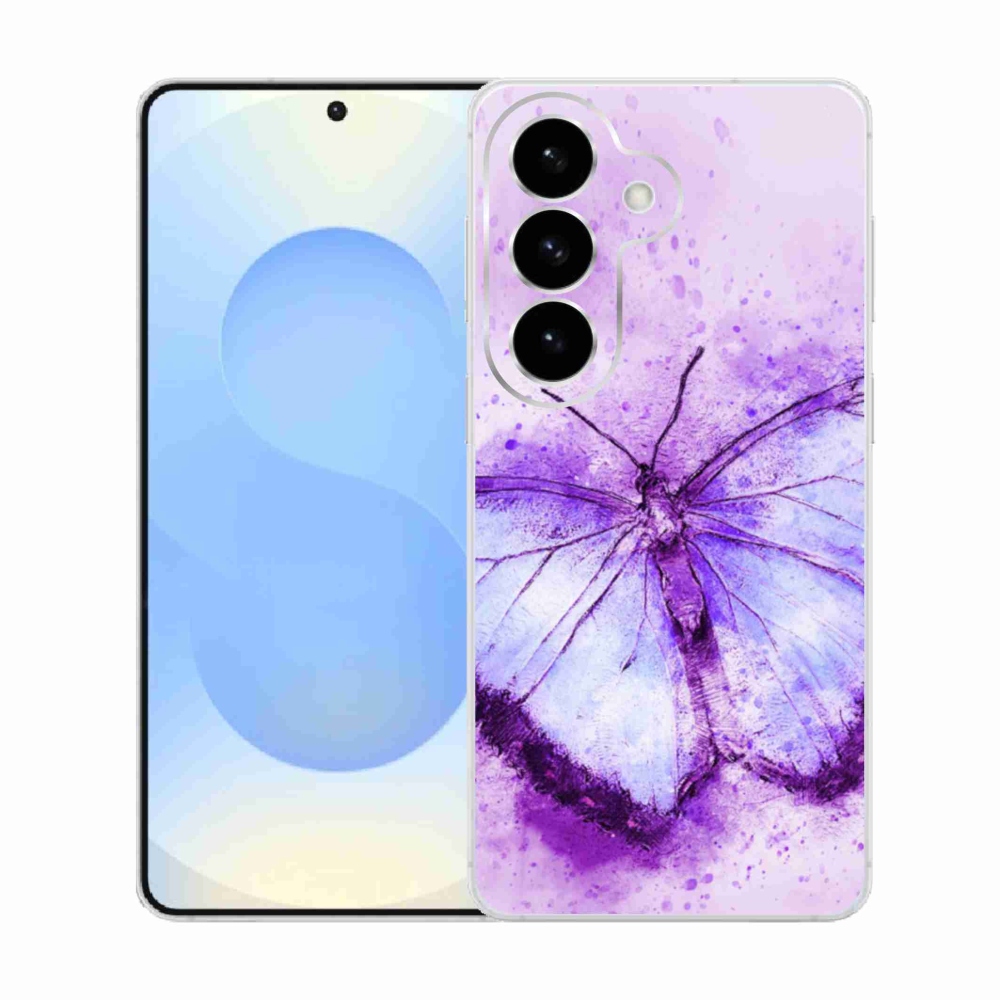 Gél védőhuzat mmCase Samsung Galaxy S26 készülékhez - lila pillangó