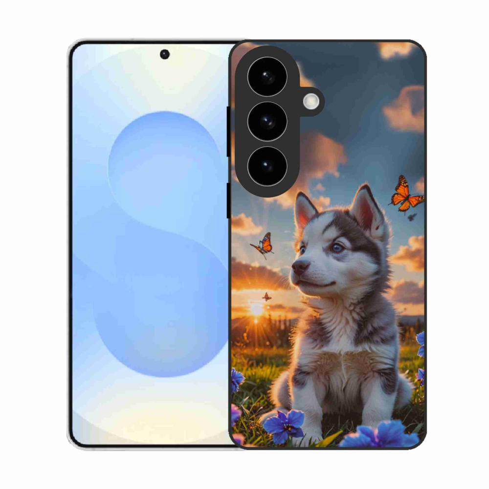 Gél borítás mmCase Samsung Galaxy S26 készülékhez - husky a naplementében