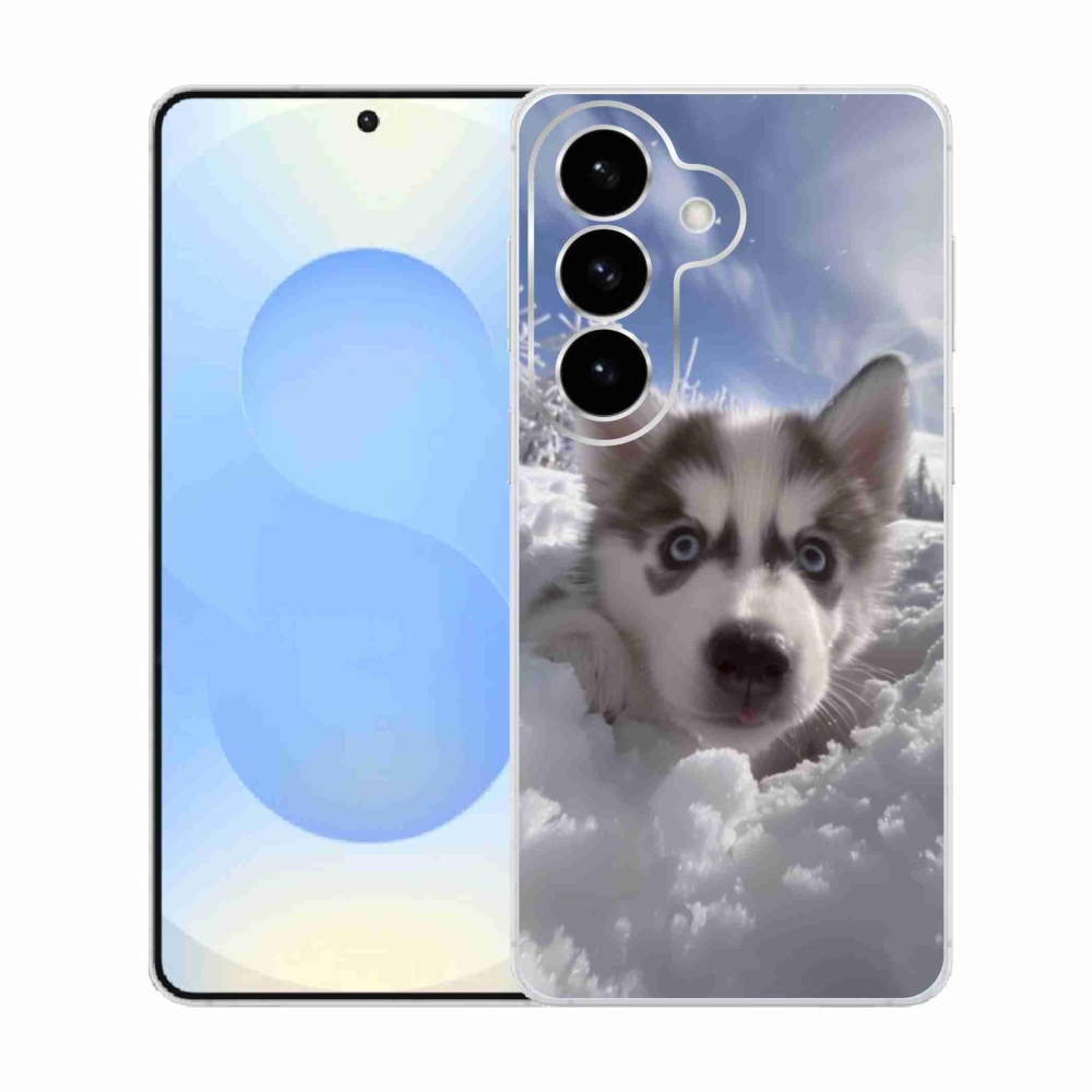 Gél borítás mmCase Samsung Galaxy S26 készülékhez - husky a hóban
