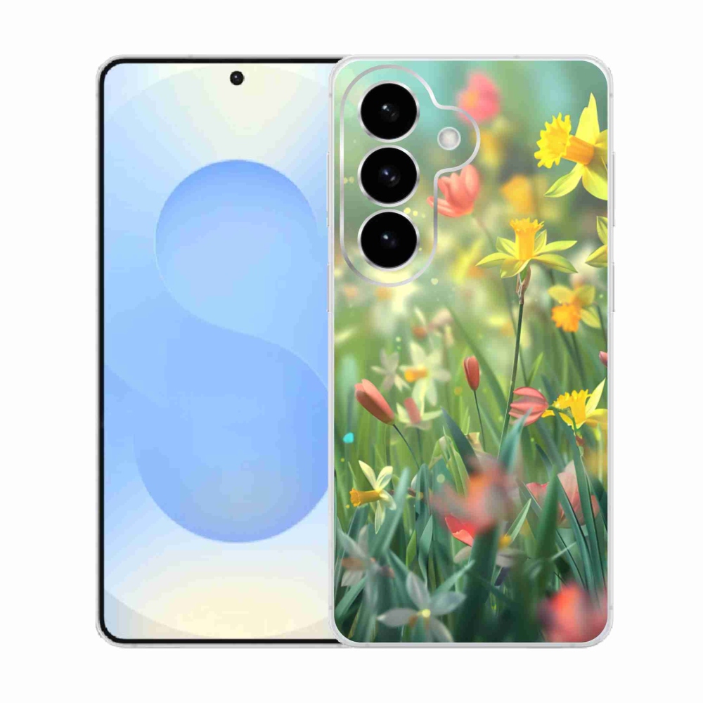 Gél borítás mmCase Samsung Galaxy S26 készülékhez - tavaszi virágok