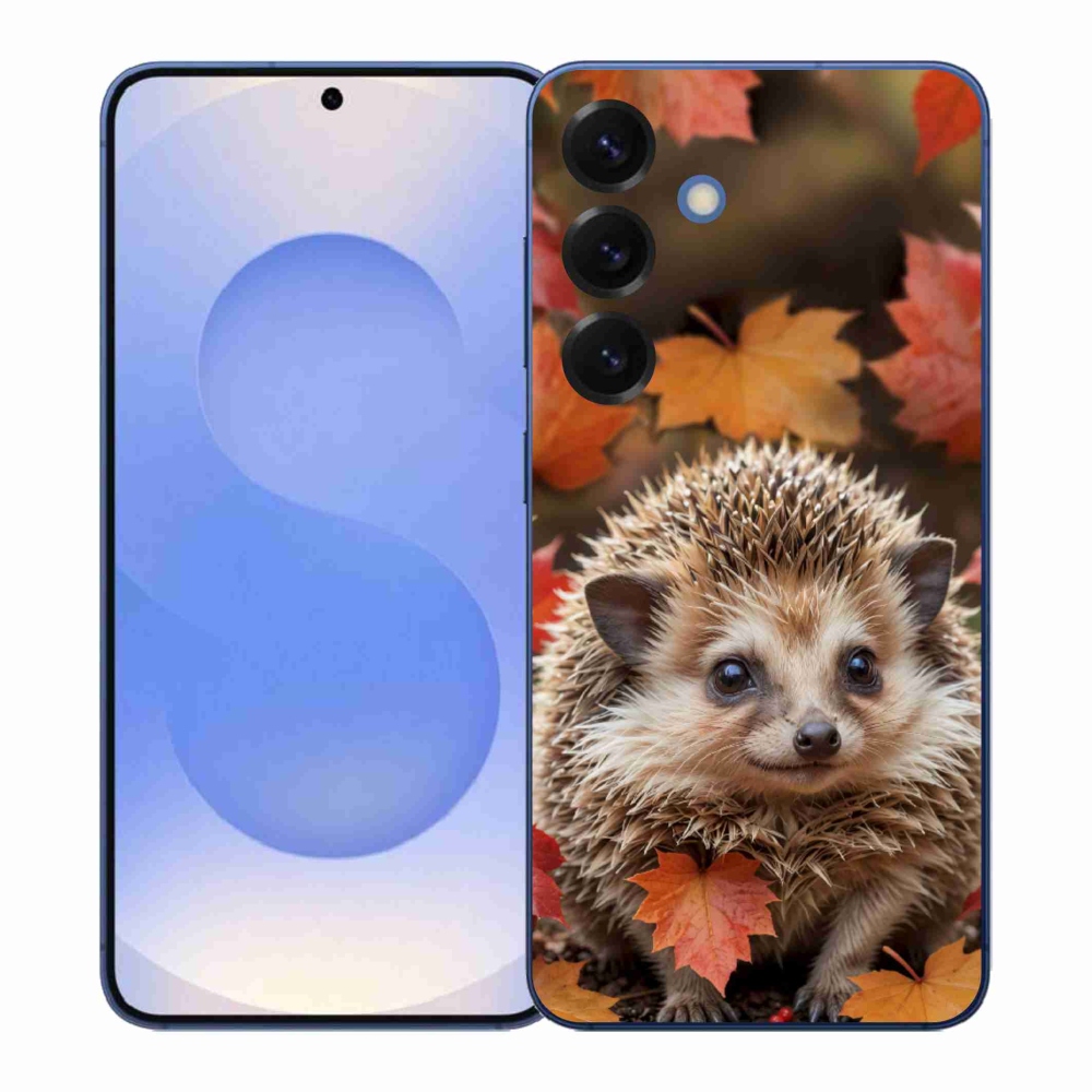 Zselés borítás mmCase Samsung Galaxy S26+ készülékhez - sün a levelekben