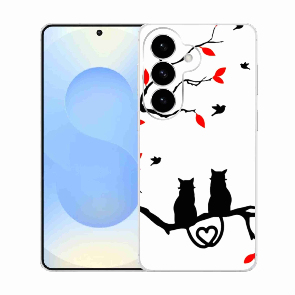 Gél borítás mmCase Samsung Galaxy S26 készülékhez - macska szeretet