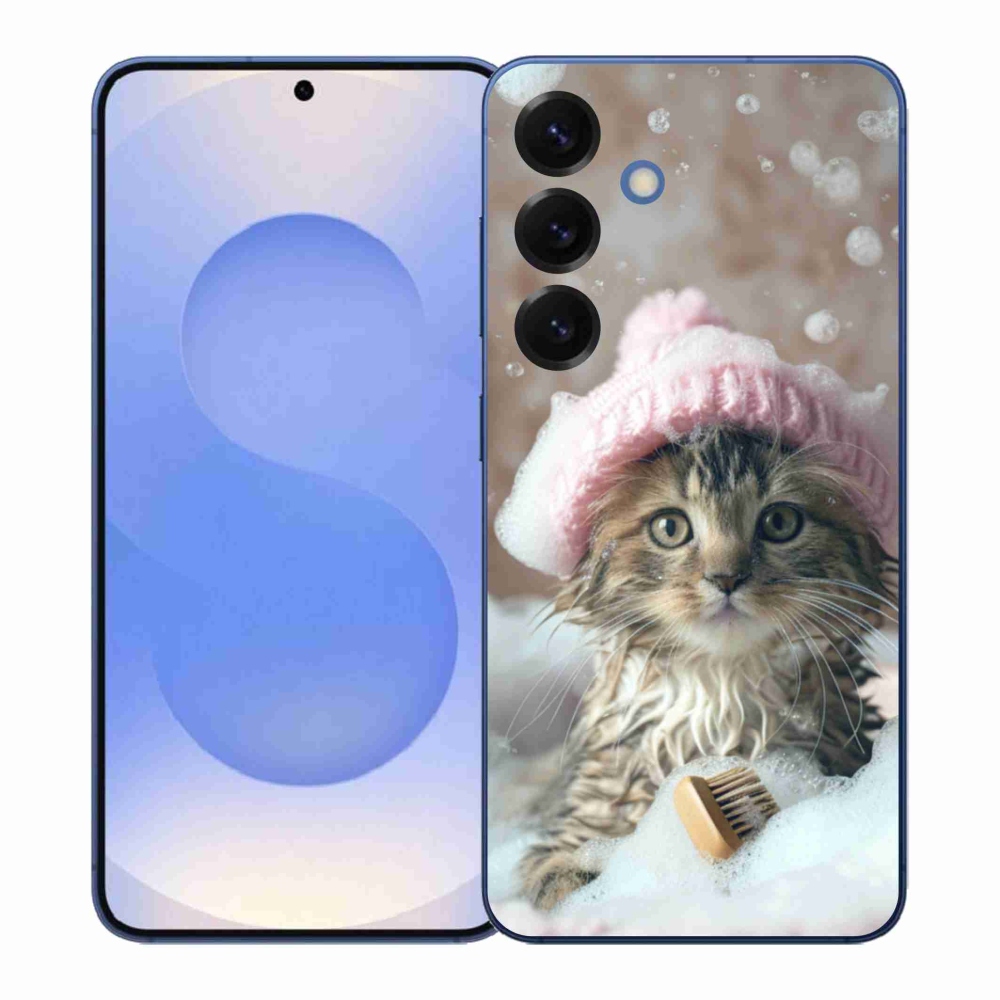 Gél borító mmCase Samsung Galaxy S26+ - cica és fürdő