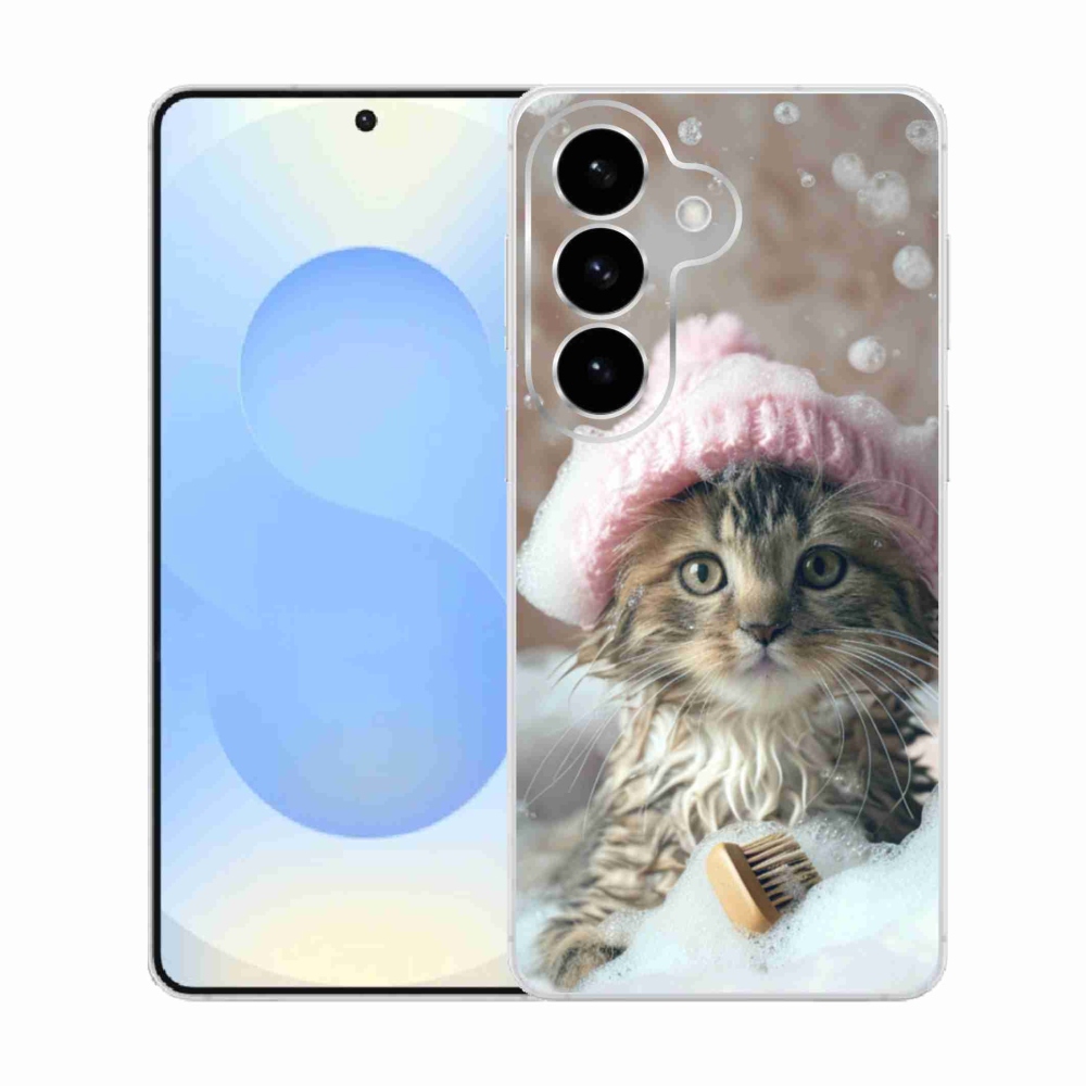 Gél borítás mmCase Samsung Galaxy S26 készülékhez - cica és fürdő