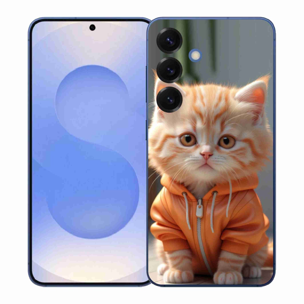 Gél borítás mmCase Samsung Galaxy S26+ készülékhez - cica melegítőben