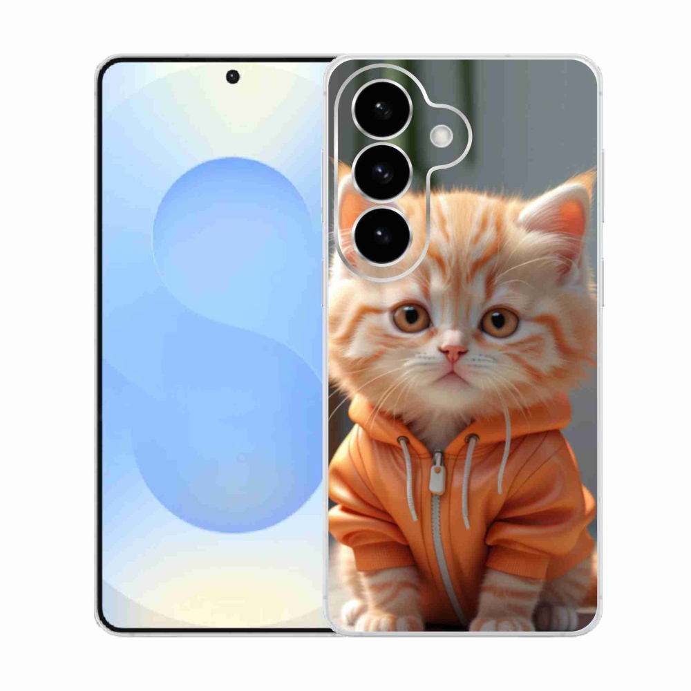 Gél borítás mmCase Samsung Galaxy S26 készülékhez - cica melegítőben