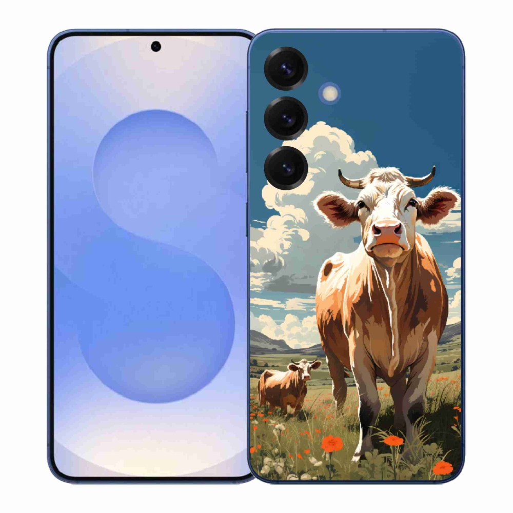 Zselés borítás mmCase Samsung Galaxy S26+ készülékhez - tehenek a réten