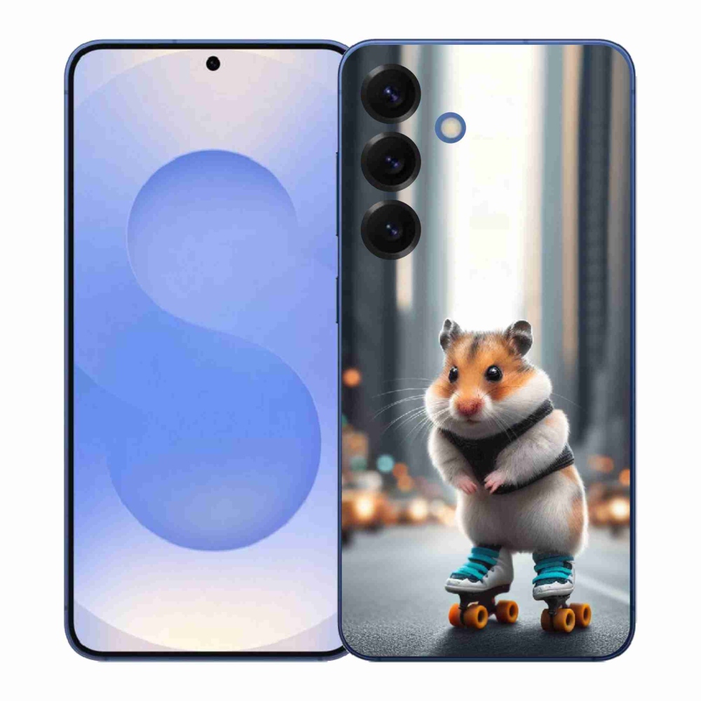 Zselés borítás mmCase Samsung Galaxy S26+ készülékhez - hörcsög a korcsolyán