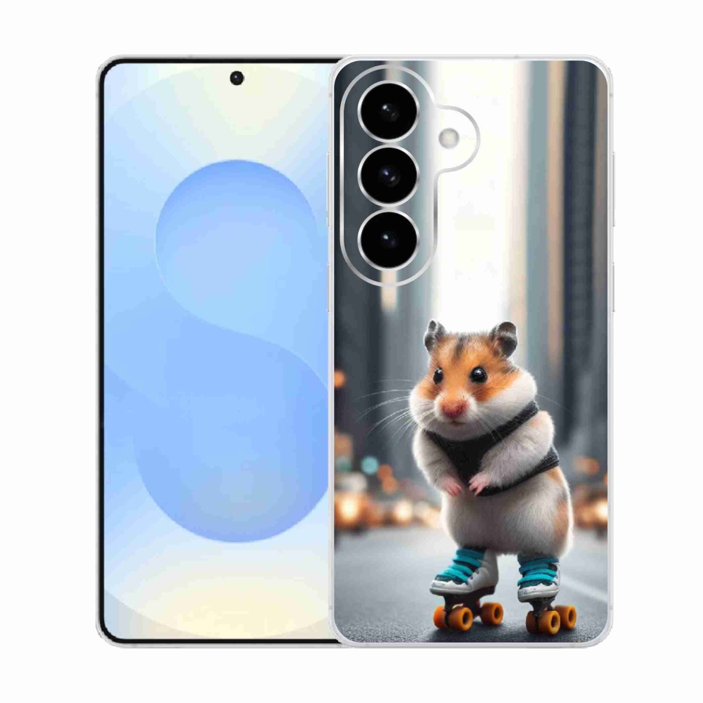 Zselés borítás mmCase Samsung Galaxy S26 készülékhez - hörcsög korcsolyán