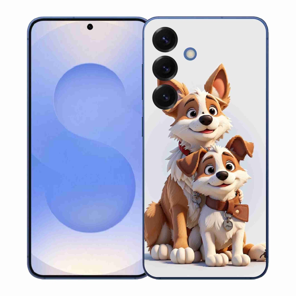 Gél borítás mmCase Samsung Galaxy S26+ - rajzoló kutyákhoz