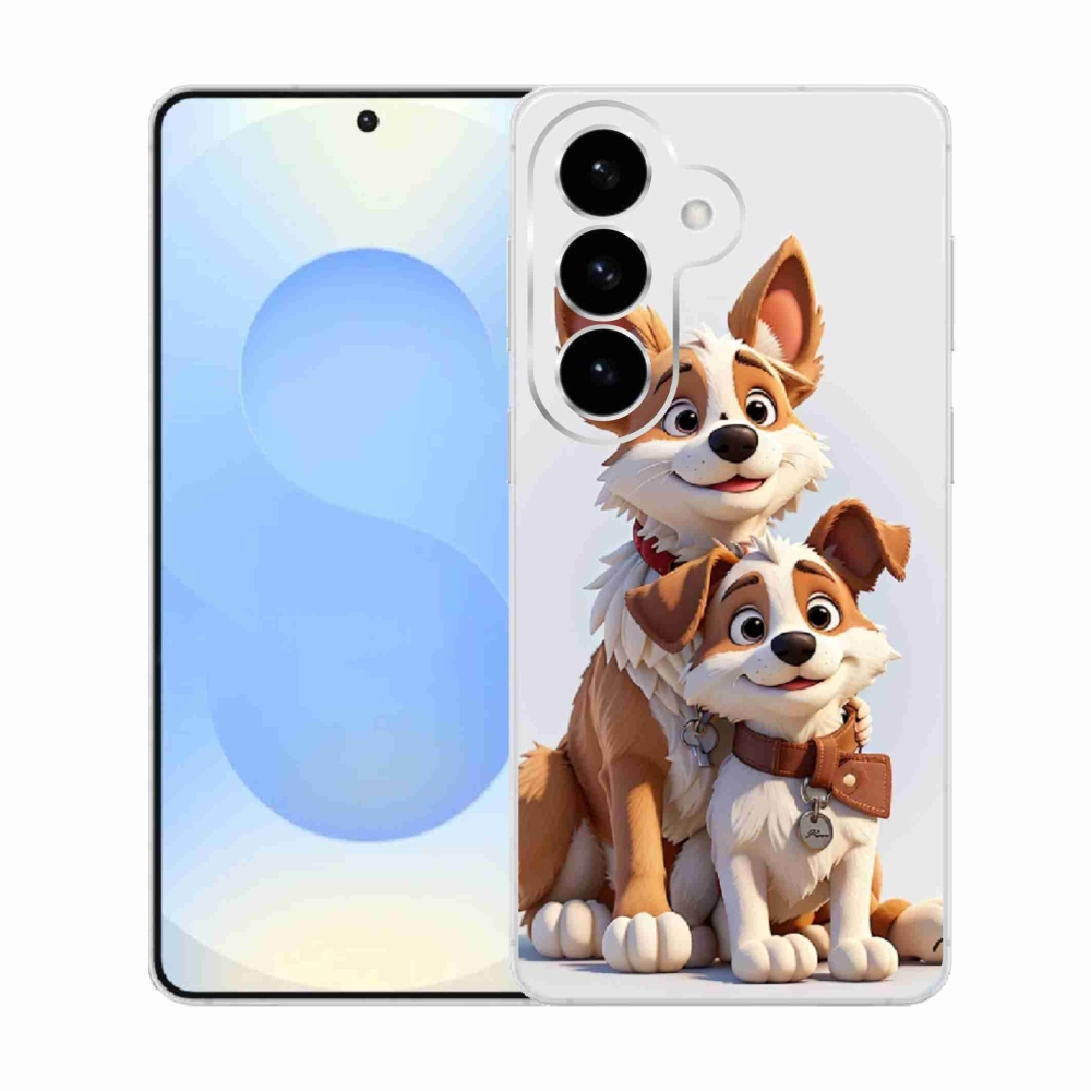 Gél borítás mmCase Samsung Galaxy S26 készülékhez - kutyák rajzolása