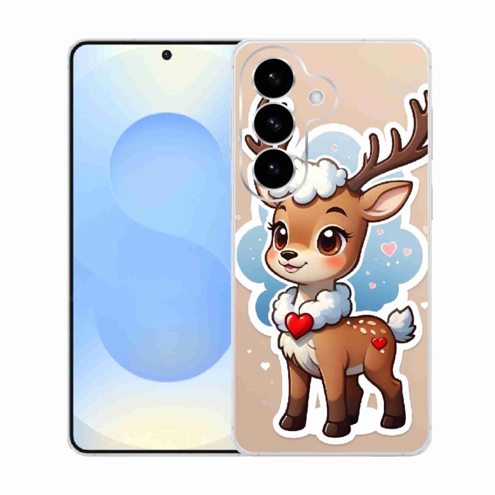 Gél borítás mmCase Samsung Galaxy S26 készülékhez - rajzfilm rénszarvas