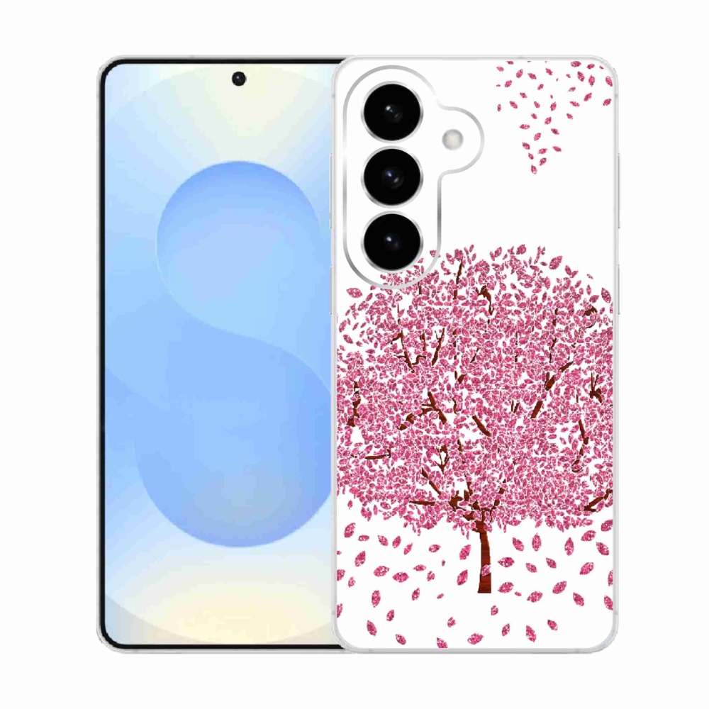 Zselés borítás mmCase Samsung Galaxy S26 készülékhez - rajzfilmfa levelekkel