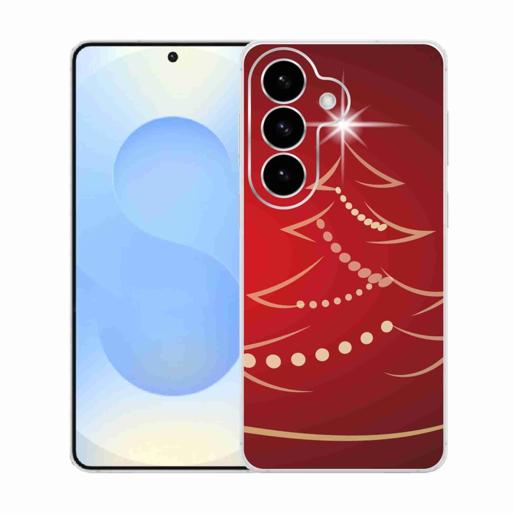 Gél borítás mmCase Samsung Galaxy S26 készülékhez - karácsonyfa karikatúra