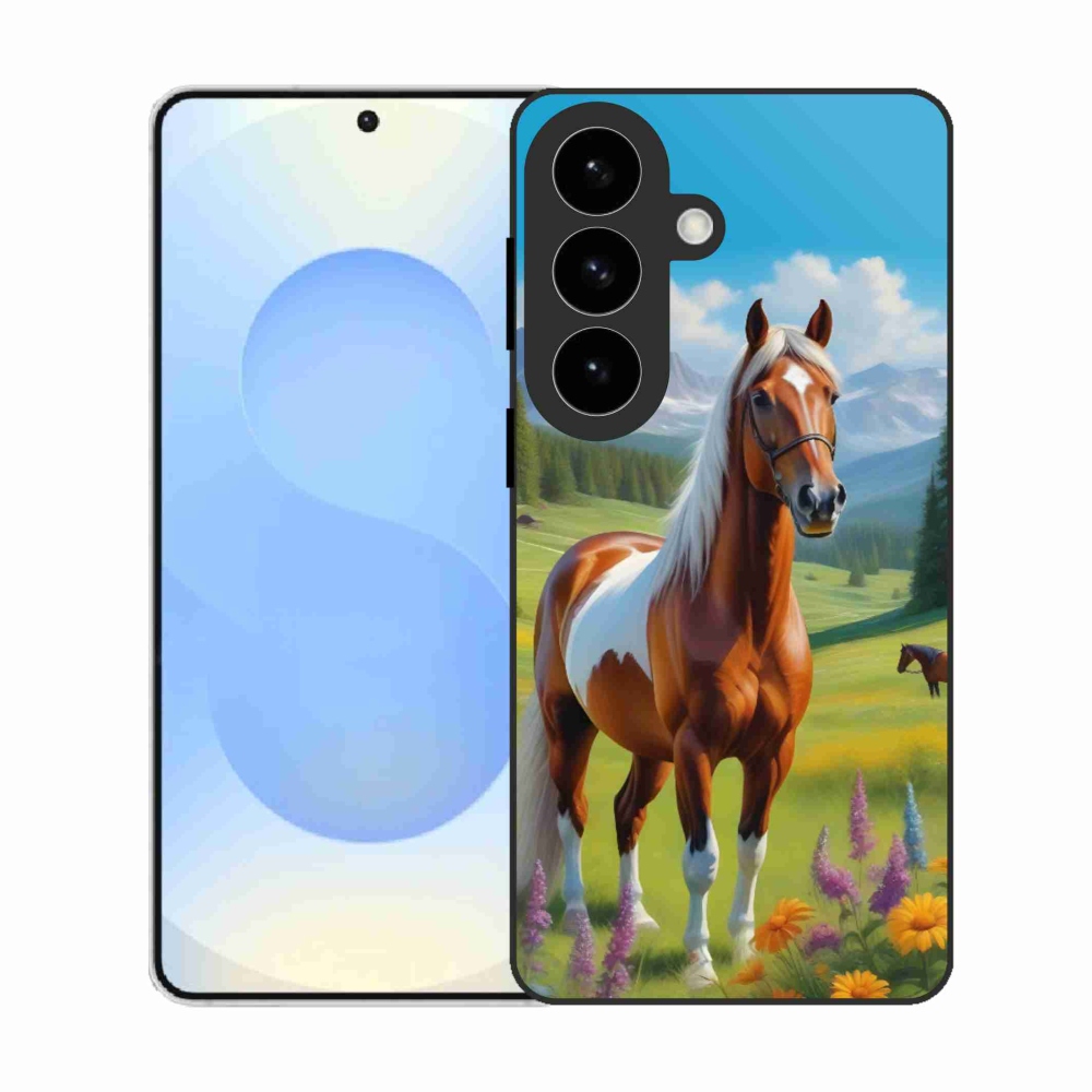 Zselés borítás mmCase Samsung Galaxy S26 készülékhez - ló a réten