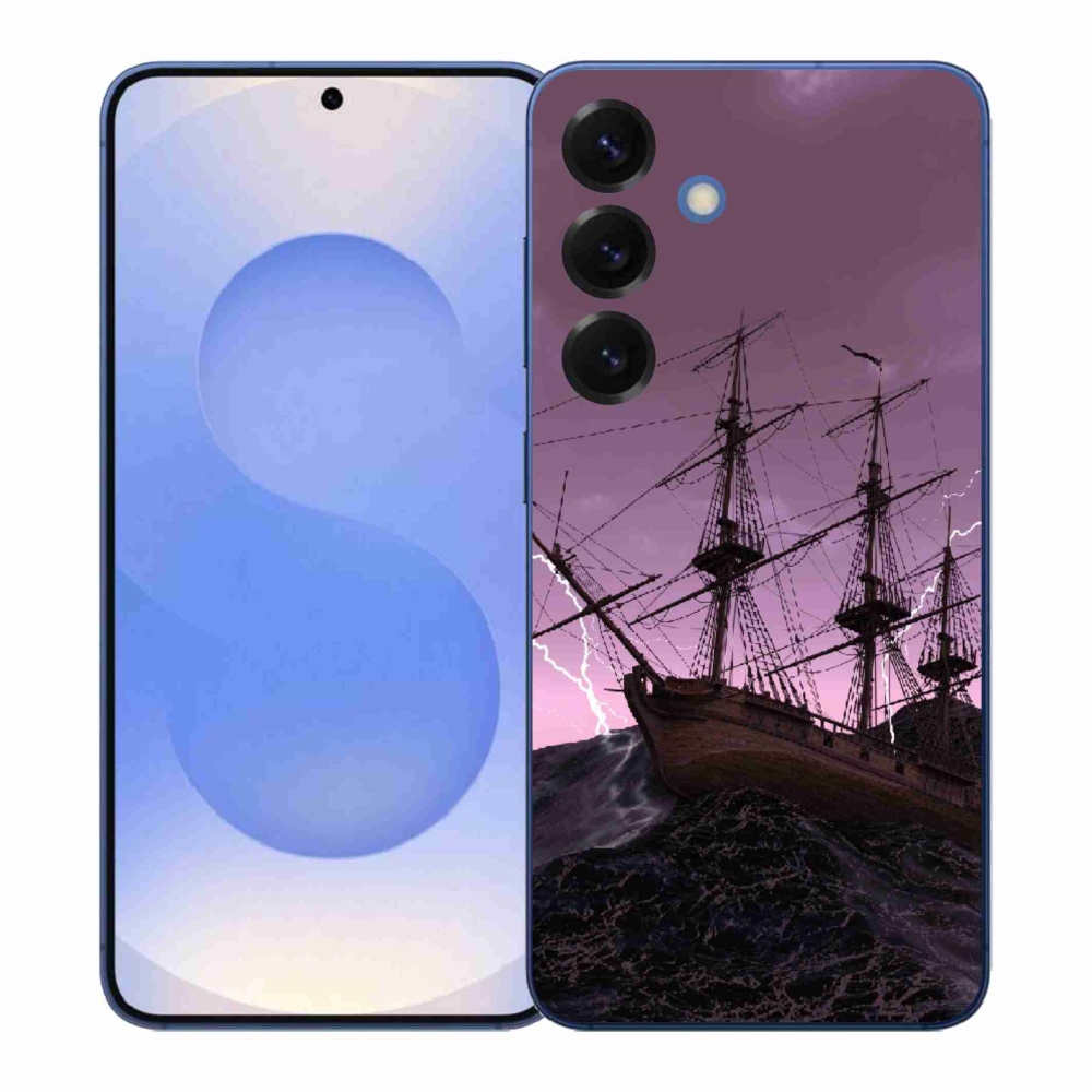 Zselés borítás mmCase Samsung Galaxy S26+ készülékhez - hajó a viharban