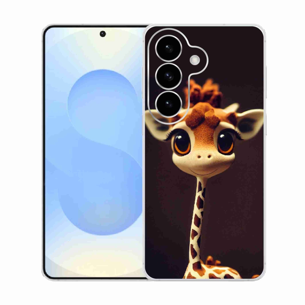 Zselés borítás mmCase Samsung Galaxy S26 készülékhez - kis zsiráf