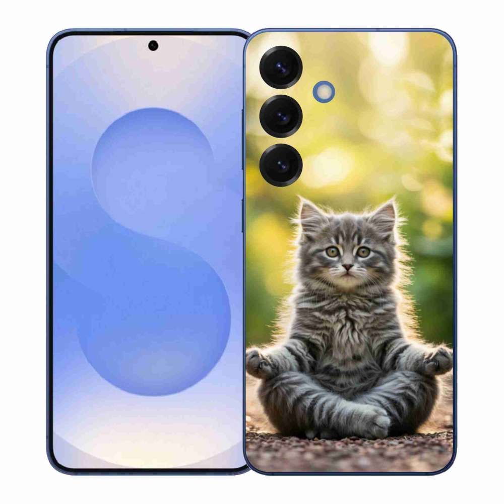 Gél borítás mmCase Samsung Galaxy S26+ készülékhez - meditáló cica