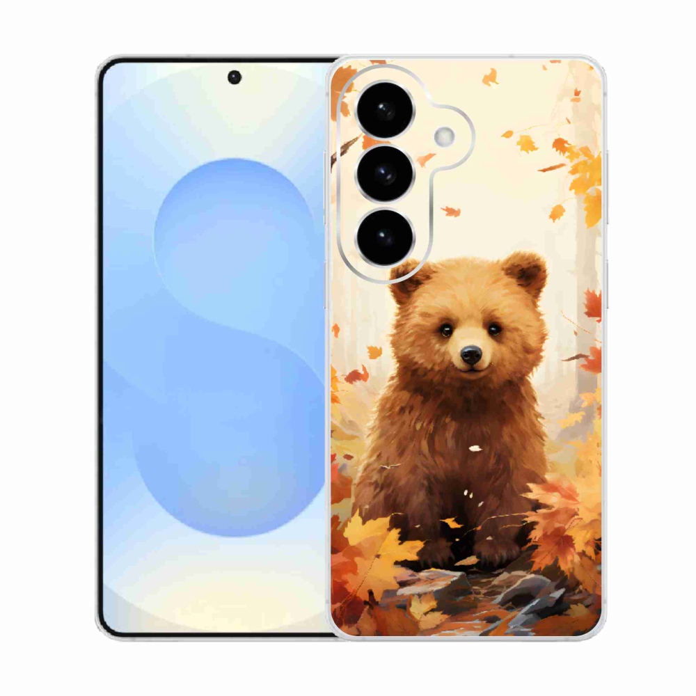 Zselés borítás mmCase Samsung Galaxy S26 készülékhez - medve az erdőben