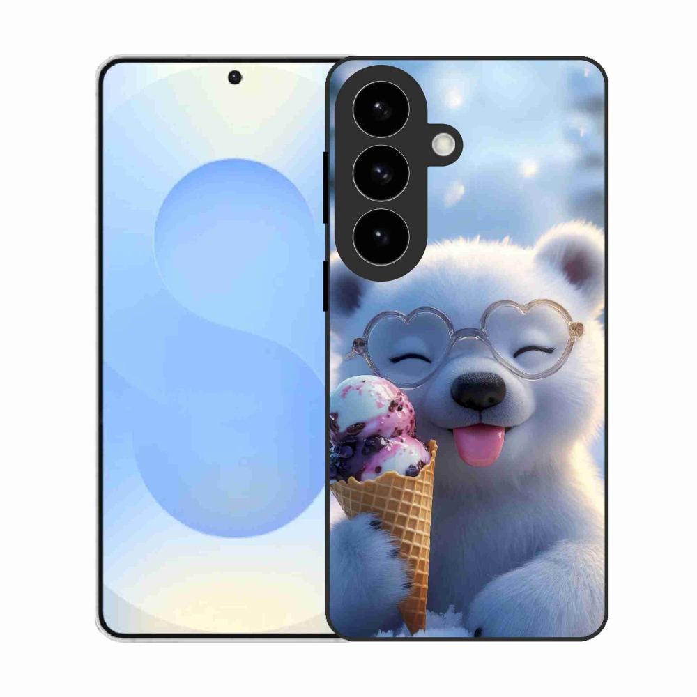 Gél borítás mmCase Samsung Galaxy S26 készülékhez - mackó fagylalttal