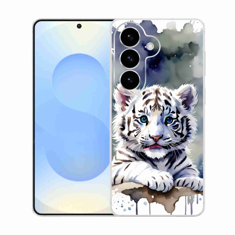 Gél borítás mmCase Samsung Galaxy S26 készülékhez - fehér tigriskölyök