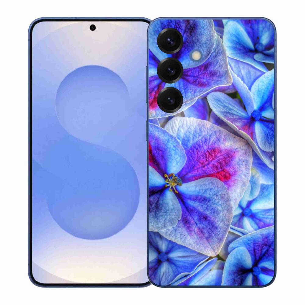 Gél védőhuzat mmCase Samsung Galaxy S26+ - kék virágok 1