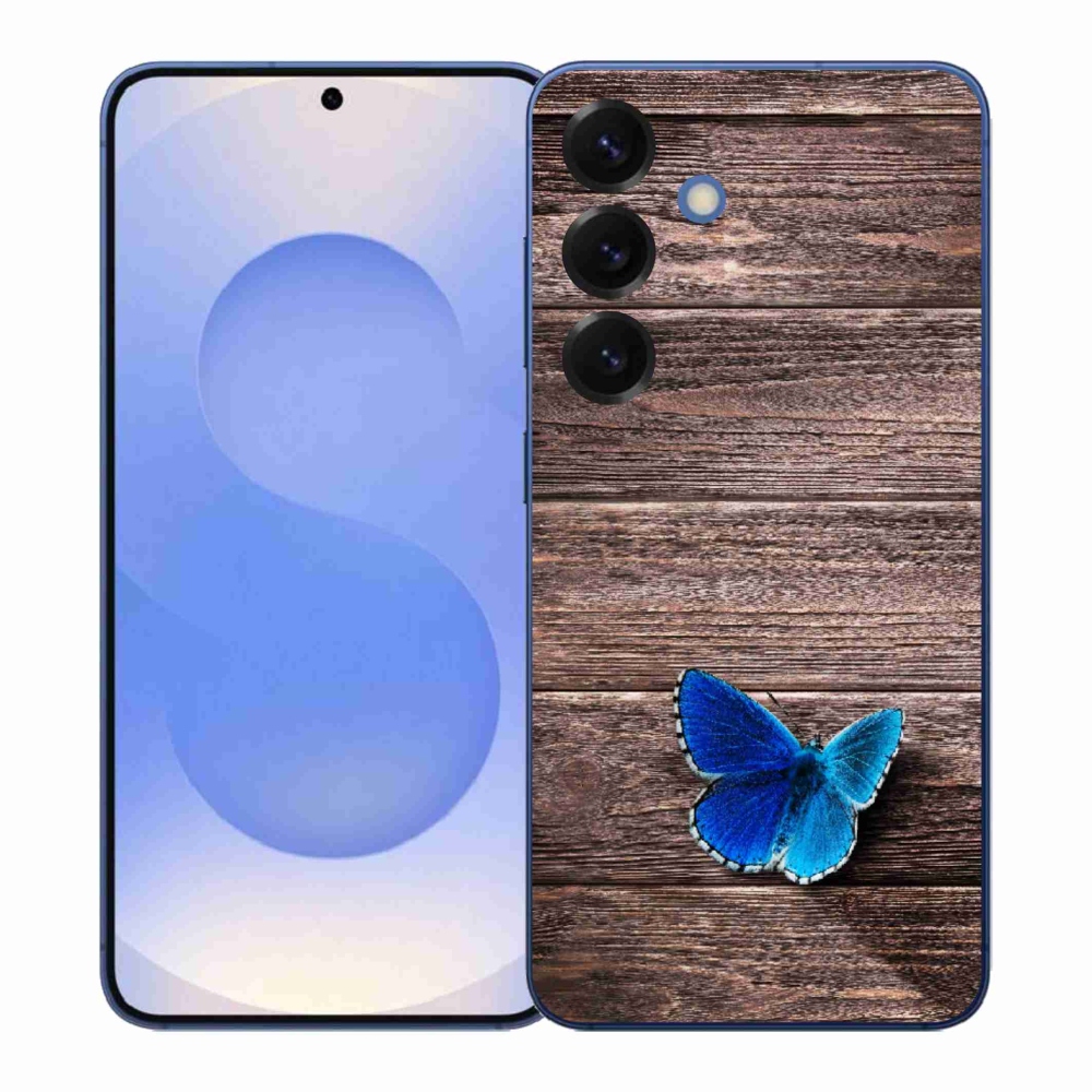 Gél védőhuzat mmCase Samsung Galaxy S26+ - kék pillangó 1