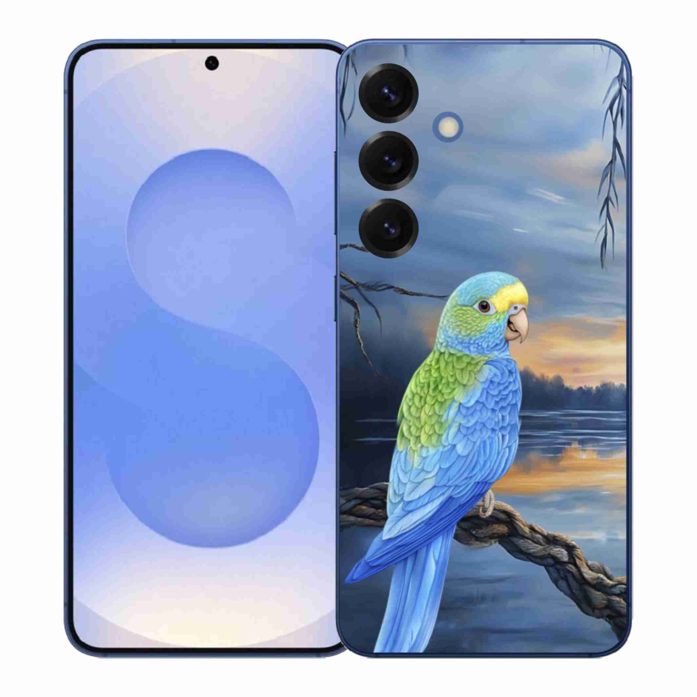 Zselés borítás mmCase Samsung Galaxy S26+ készülékhez - kék papagáj