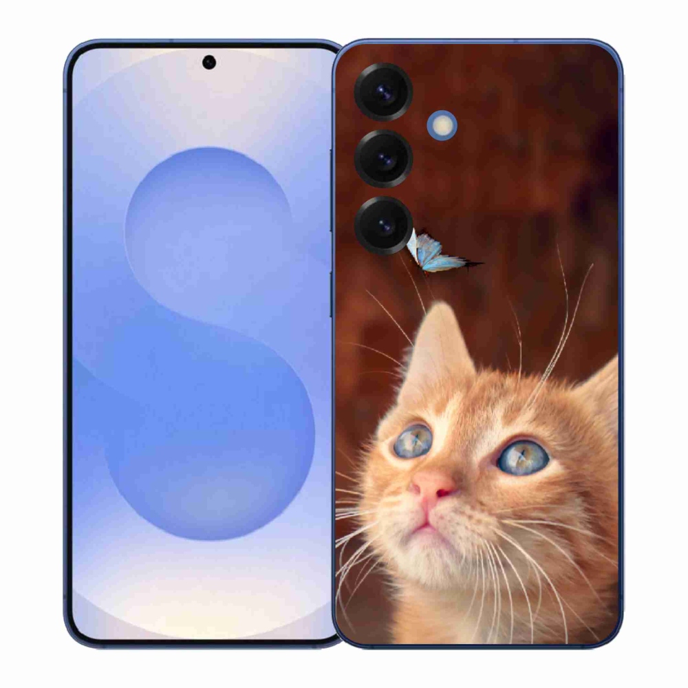 Gél borítás mmCase Samsung Galaxy S26+ készülékhez - pillangó és cica