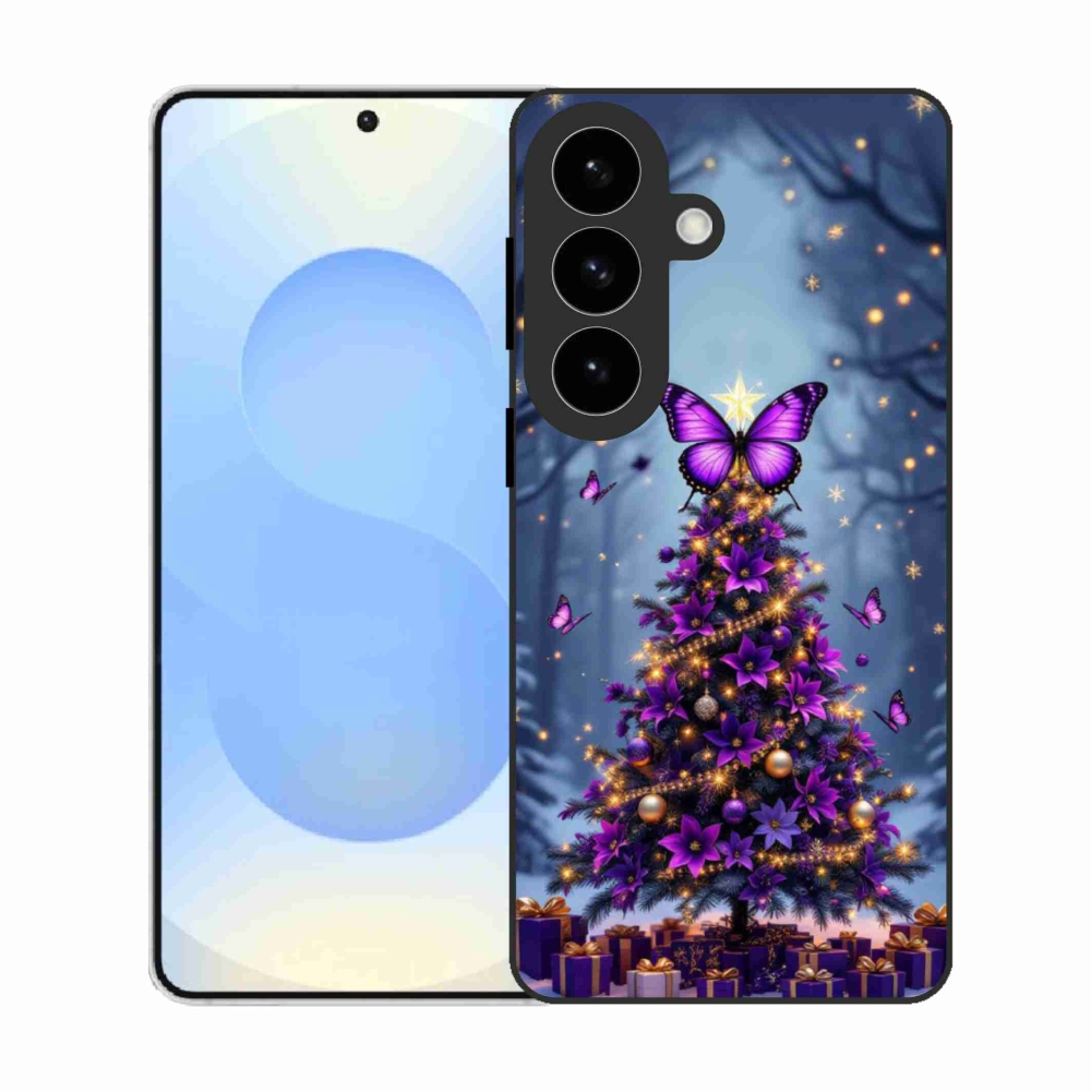 Gél borítás mmCase Samsung Galaxy S26 - pillangó karácsonyfa