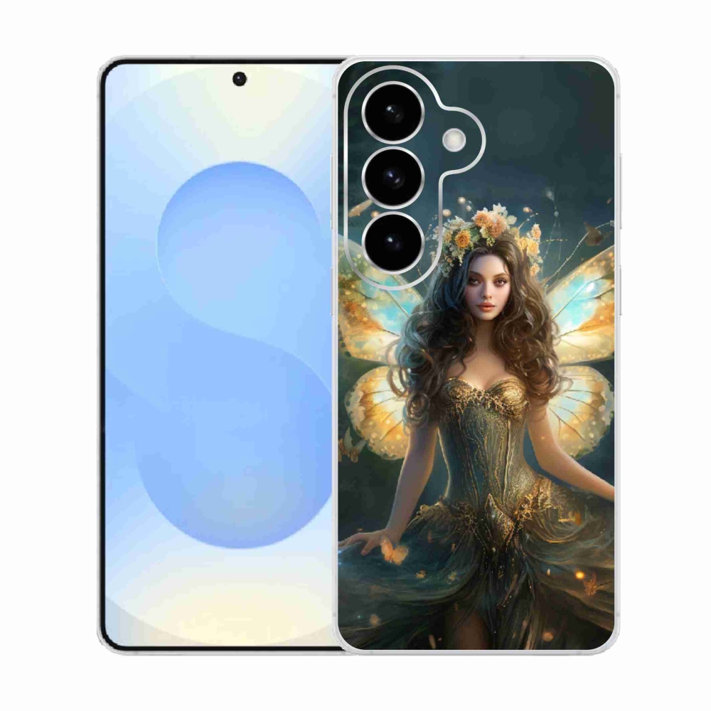 Gél borítás mmCase Samsung Galaxy S26 - pillangó nőhöz